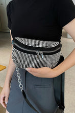 Load image into Gallery viewer, Rhinestone PU Leather Sling Bag
