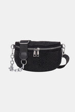 Load image into Gallery viewer, Rhinestone PU Leather Sling Bag
