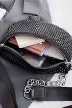 Load image into Gallery viewer, Rhinestone PU Leather Sling Bag
