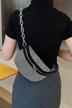 Load image into Gallery viewer, Rhinestone PU Leather Sling Bag
