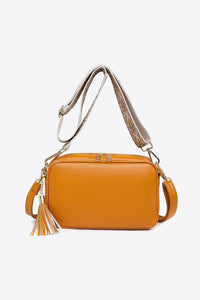 PU Leather Tassel Crossbody Bag