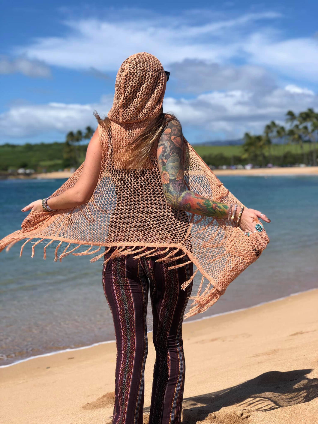 Just Peachy gold shimmer vest