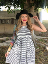 Load image into Gallery viewer, pol BABYDOLL DRESS STRIPES
